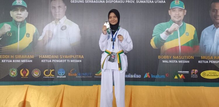  Amelia Zahwa Nst, Anak Tukang Becak Peraih Medali Emas Kejuaran Walikota Medan Cup