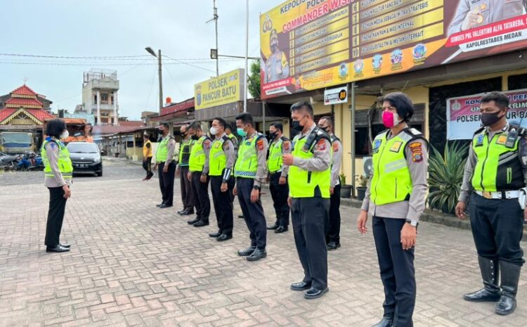 Antisipasi Kemacetan, Tim Gabungan Sat Lantas Polrestabes Medan Amankan Jalur Wisata Medan-Berastagi