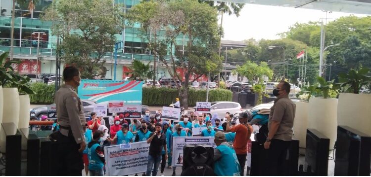  Dikawal Polisi, Demo Penggungsi Afganistan Berjalan Damai di Kantor Gubsu