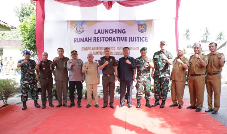 Kunker di Asahan, Kejatisu Resmikan Rumah Restorative Justice