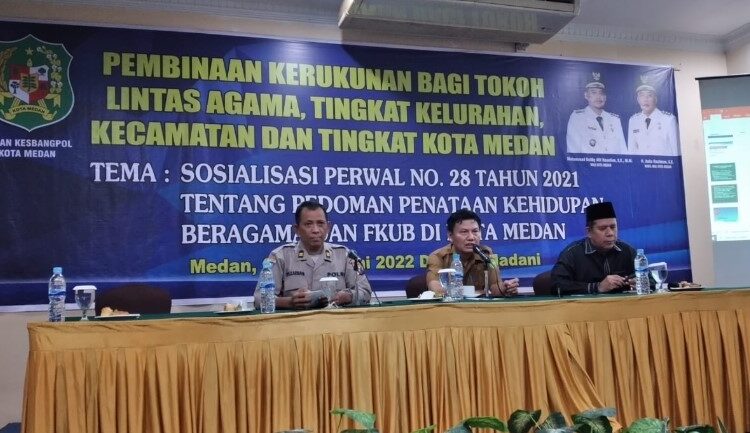  Polrestabes Sampaikan Pentingnya Komunikasi Positif Menjaga Kerukunan Agama di Kota Medan