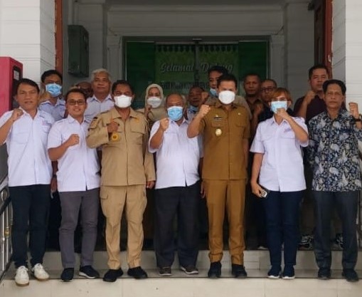  Bupati dan Wakil Bupati Sergai Terima Pengurus SMSI Sumut dan Sergai