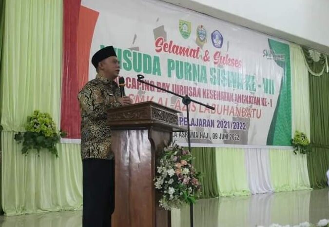 Bupati Labuhanbatu Hadiri Wisuda Purna Siswa Ke-VII SMK Al-Azis