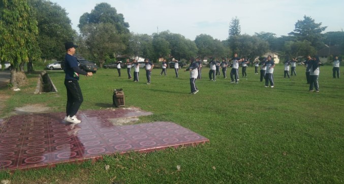  Tingkatkan Imun Tubuh, Polrestabes Medan Olah Raga Bersama