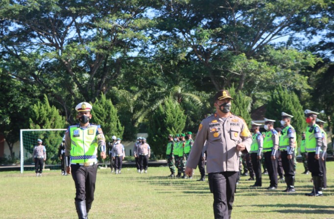  Polres Serdang Bedagai Apel Gelar Pasukan Operasi Patuh Toba 2022