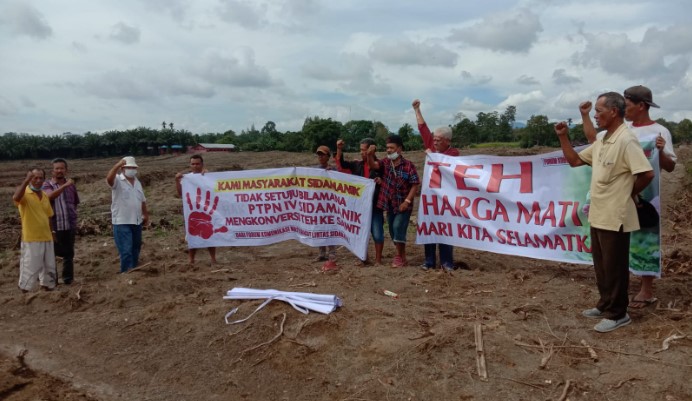 Tokoh Masyarakat dan Warga Sidamanik Tolak Kebun Teh Bah Butong Dikonversi Ke Tanaman Sawit