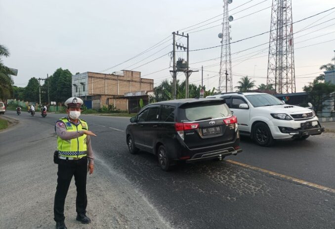 Sat Lantas Polres Batubara Gelar Ops Patuh Toba 2022 dan Imbau Warga Patuhi Prokes