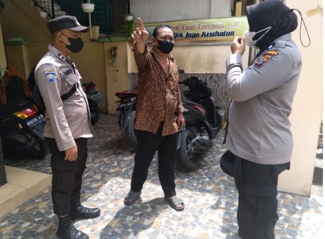  Polrestabes Medan Ajak Tokoh Masyarakat Kelurahan Gang Buntu Terapkan Prokes