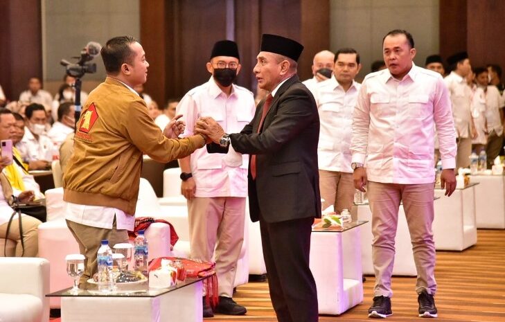 Hadiri Rakorcab Gerindra Medan, Edy Rahmayadi Kenang Saat Ditawarkan Prabowo Naik Perahu Gerindra