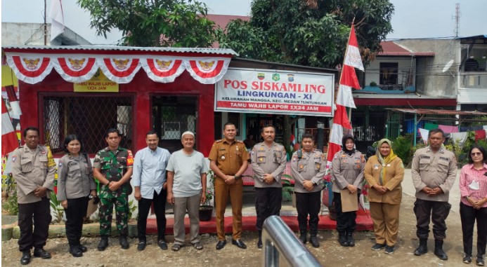  Jelang HUT Bhayangkara Ke-76, Polrestabes Medan Datangi Poskamling di Dua Kecamatan