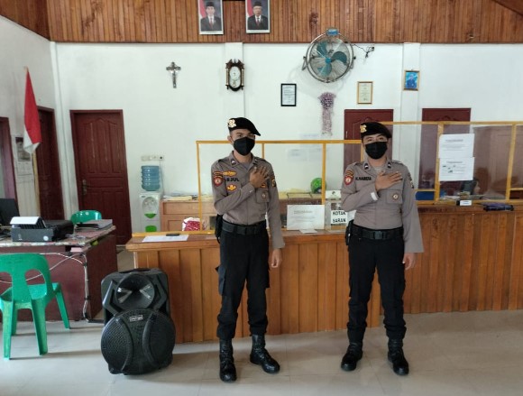 Polsek Lahewa Patroli dan Sambangi Objek Vital di Kelurahan Pasar Lahewa