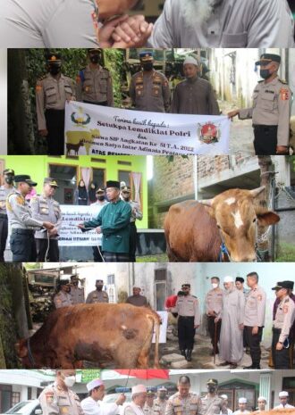  Setukpa Lemdiklat Polri Salurkan Hewan Qurban ke Beberapa Yayasan dan Pesantren