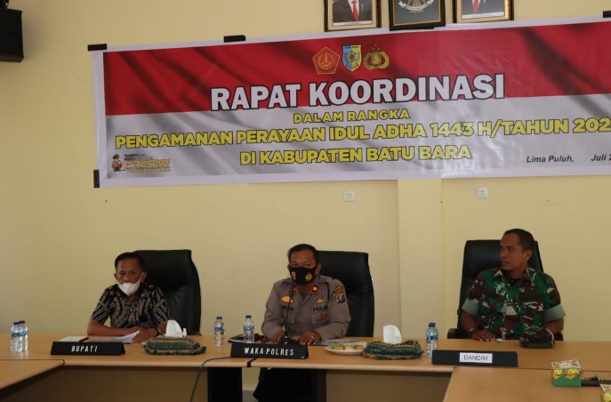 Polres Batubara Gelar Rapat Koordinasi Pengamanan Idul Adha