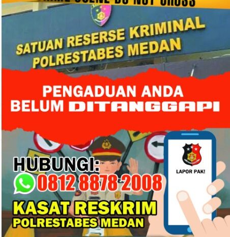  Tingkatkan Rasa Aman dari Kejahatan, Simpan Nomor WhatsApp Kasat Reskrim Polrestabes Medan 0812 8878 2008