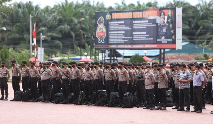  Polda Sumut Berangkatkan 550 Personel Amankan Pilkades Palas