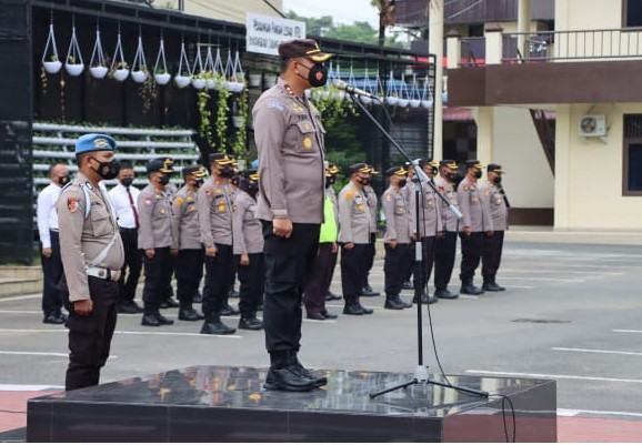  Wakapolrestabes Medan Pimpin Apel, Personil Diminta Hilangkan Sikap Apatis dan Tanggap Situasi Sekitar