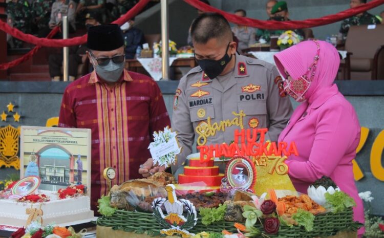  HUT Bhayangkara Ke-76 di Setukpa Lemdiklat Polri Diwarnai Penyerahan Keputusan Walikota tentang Sukabumi Kota Polisi