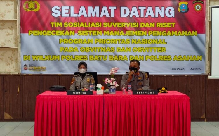 Tim Sosialisasi Polda Sumut Kunjungi Polres Batubara