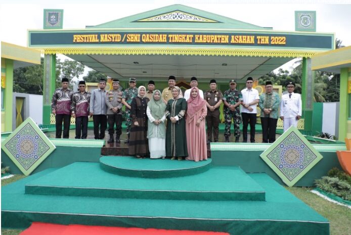 Bupati Asahan Buka Festival Seni Nasyid/Qasidah Tingkat Kabupaten Asahan Tahun 2022