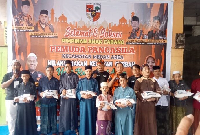  Idul  Adha 1443 H, PAC PP Medan Area Santuni 10 Anak Yatim Piatu