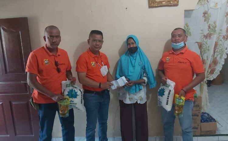  Suami Bendahara PWI Sumut Meninggal, Ketua Pewarta Berikan Santunan dan Sembako