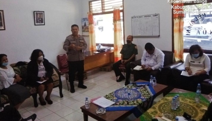  Kapolsek Balige Pimpin Rapat Koordinasi Cegah Tawuran Pelajar