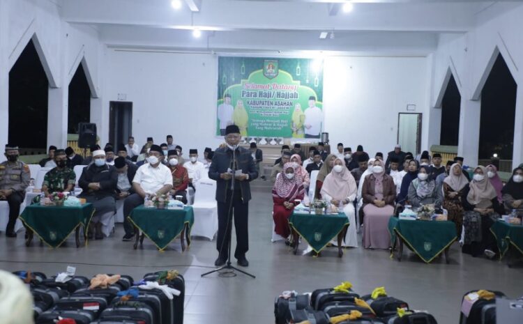 Sambut Kepulangan Jamaah Haji Kabupaten Asahan, Ini Pesan Bupati Asahan