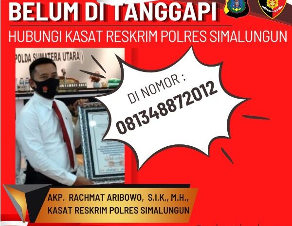  Dukung Polri Presisi, Kasat Reksrim Polres Simalungun Buka Hotline 24 Jam