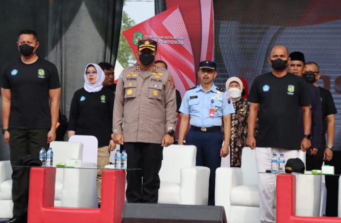  Wakapolrestabes Medan Hadiri Pembukaan Expo Pendidikan Kota Medan dan Pemecahan Rekor Muri