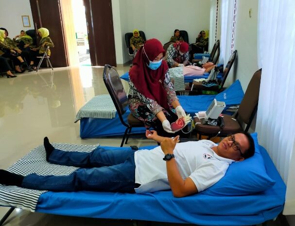  PWI Sergai Dukung Bhakti Sosial Donor Darah Kejari