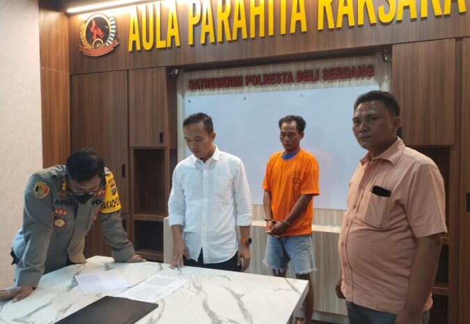  Satreskrim Polresta Deli Serdang Berhasil Amankan Pelaku Curas di Tanjung Morawa