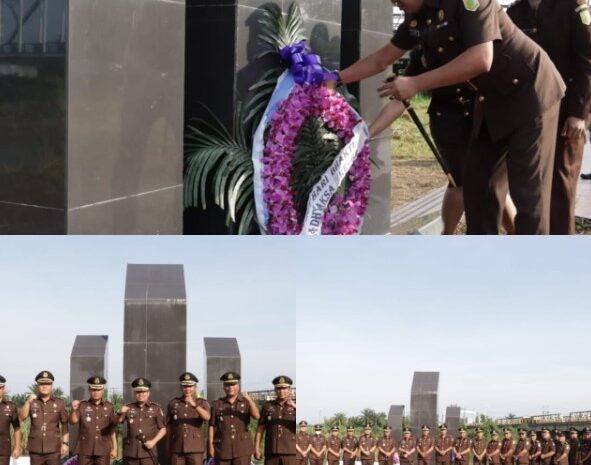  Hari Bakti Adhyaksa Ke 62 dan HUT Ikatan Adhyaksa Sergai, Kejaksaan Negeri Tabur Bunga di Bantaran Sungai Ular