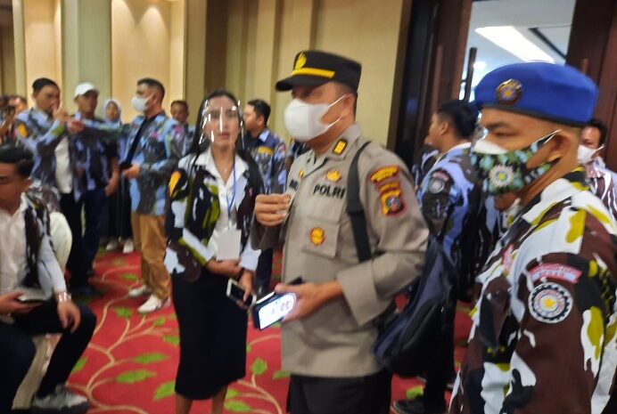  Polrestabes Medan Kawal Pelantikan DPD IPK Medan di Hotel Tiara