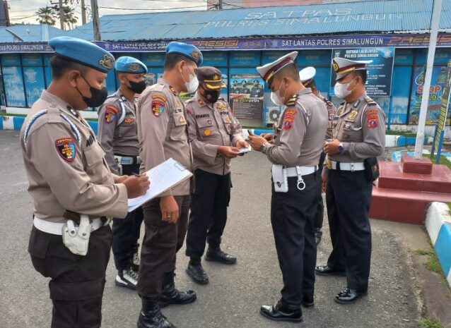  Jajaran Satlantas Polres Simalungun Tes Urine Jelang Kegiatan W20