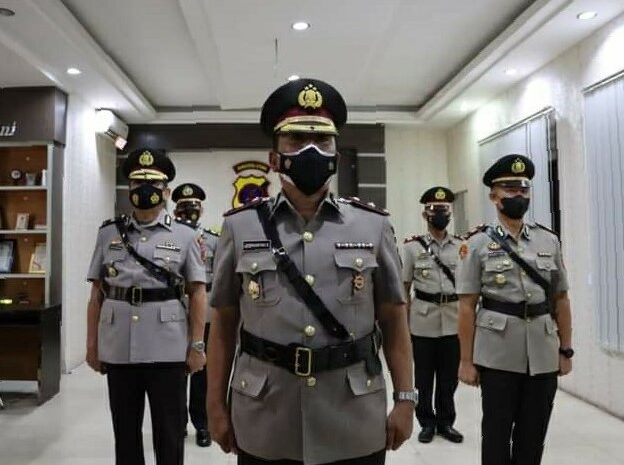  Polres Labuhanbatu Ikuti Secara Virtual Upacara Pensucian Pataka Polda Sumut