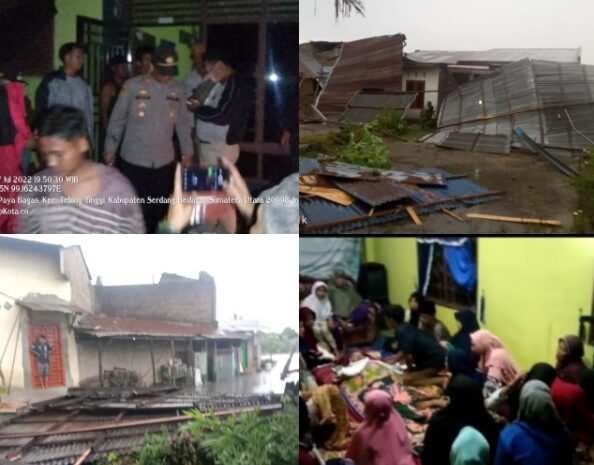  Puting Beliung Terjang Desa Suka Damai, 1 Orang Tewas dan Ratusan Rumah Rusak