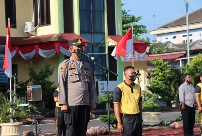 Apel Pagi Polres Batubara, Padal Sampaikan Kembalikan Kepercayaan Publik