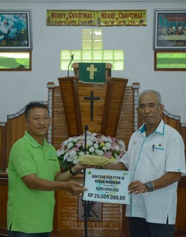 PTPN IV Kebun Marjandi Salurkan Bantuan Program CSR Ke Rumah Ibadah