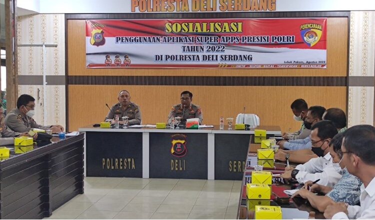  Personil Polresta Deli Serdang Ikuti Sosialisasi Pengguna Aplikasi Super Apps Presisi