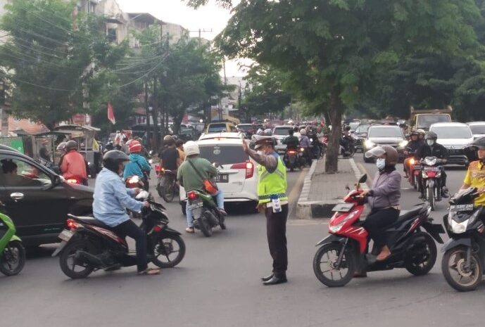  Polrestabes Medan Gelar Pengaturan Arus Lalu Lintas