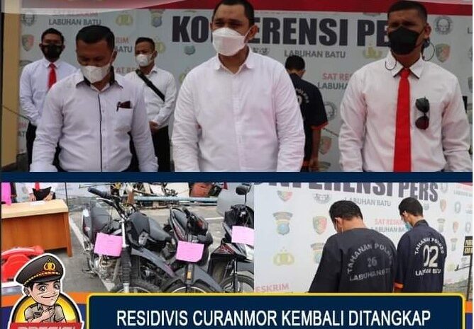 Residivis Curanmor Kembali Ditangkap Polres Labuhanbatu