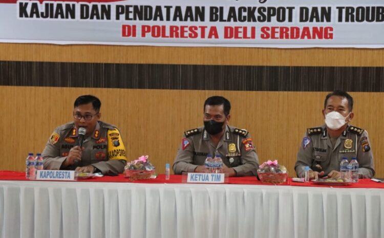  Tim Korlantas Polri Kunjungi Polresta Deliserdang, Paparkan Kajian dan Pendataan Blackspot dan Troublespot