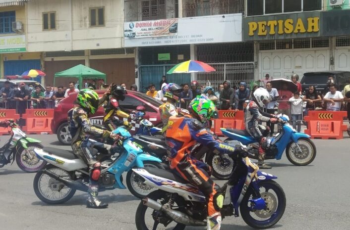 Sat Lantas Polrestabes Medan Amankan Street Race Kolaborasi Pemko Medan