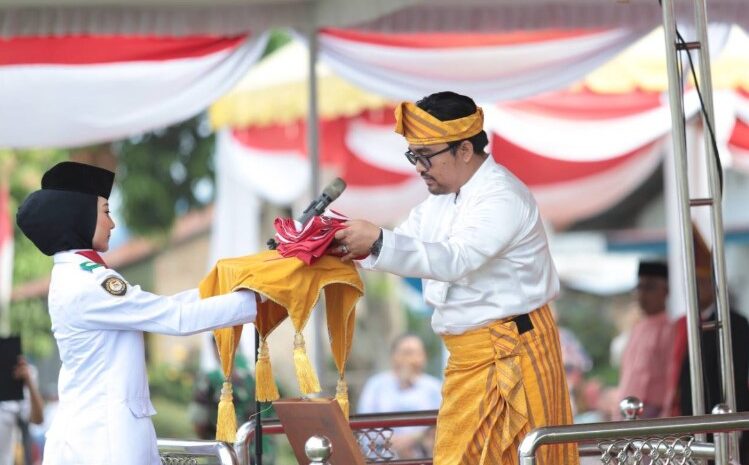  Pimpin Penurunan Bendera Merah Putih, Wabup Batubara: Terima Kasih Semuanya Berjalan Lancar