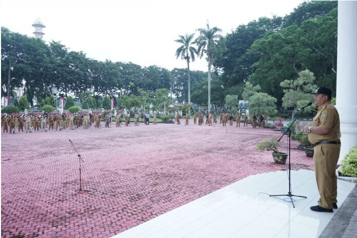  Pimpin Apel Gabungan, Wakil Bupati Asahan Ajak ASN Wujudkan Visi Misi