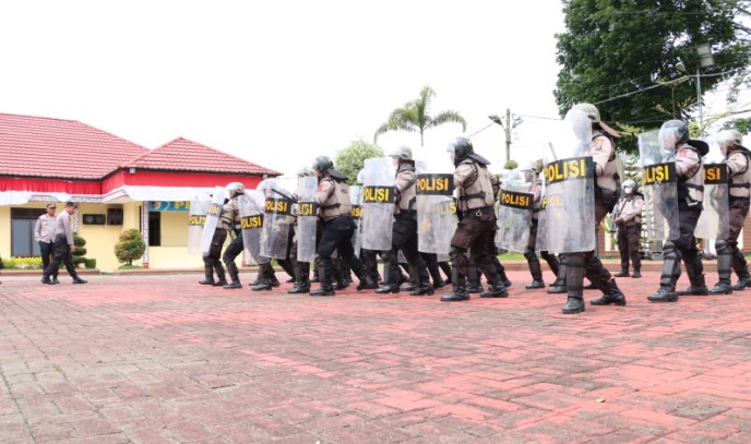  Tingkatkan Kemampuan, Sat Samapta Polres Simalungun Rutin Laksanakan Latihan Dalmas