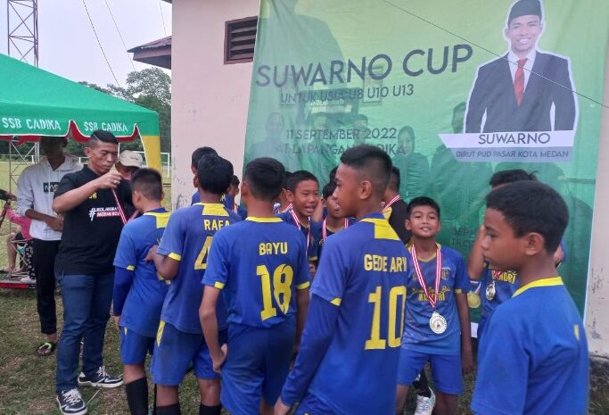  Bantu Cari Bibit Pesepakbola Muda, Kadispora Medan Apresiasi Suwarno Cup