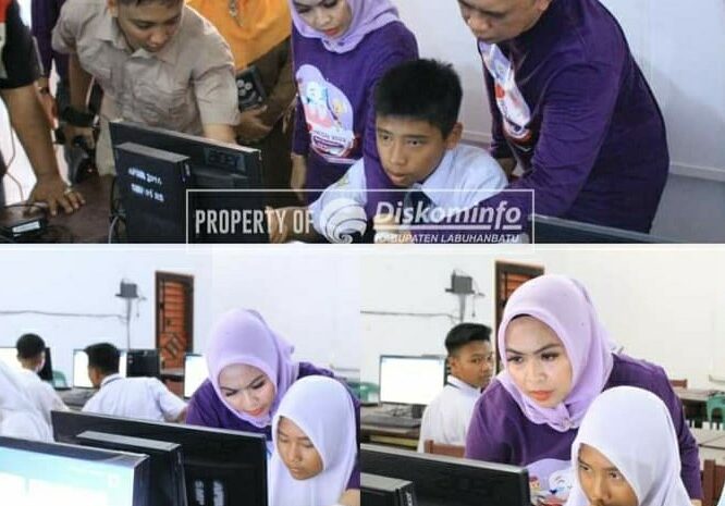  Bupati Bersama Plt Kadis Pendidikan Labuhanbatu Monitoring Persiapan Hadapi ANBK 2022