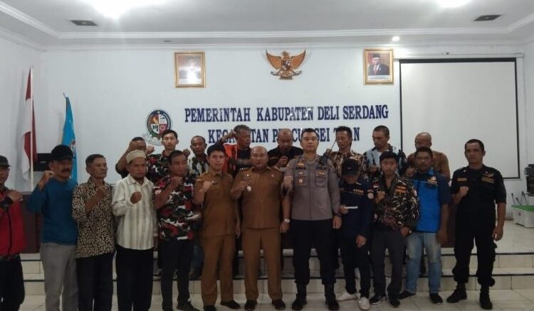 Koordinasi Situasi Kamtibmas, Polsek Percut Seituan dan Tiga Pilar Gelar Rapat