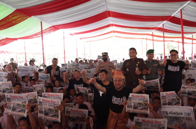 Pemkab Sergai dan SPS Sumut Gelar Kampanye Gemar Baca Koran Milenial